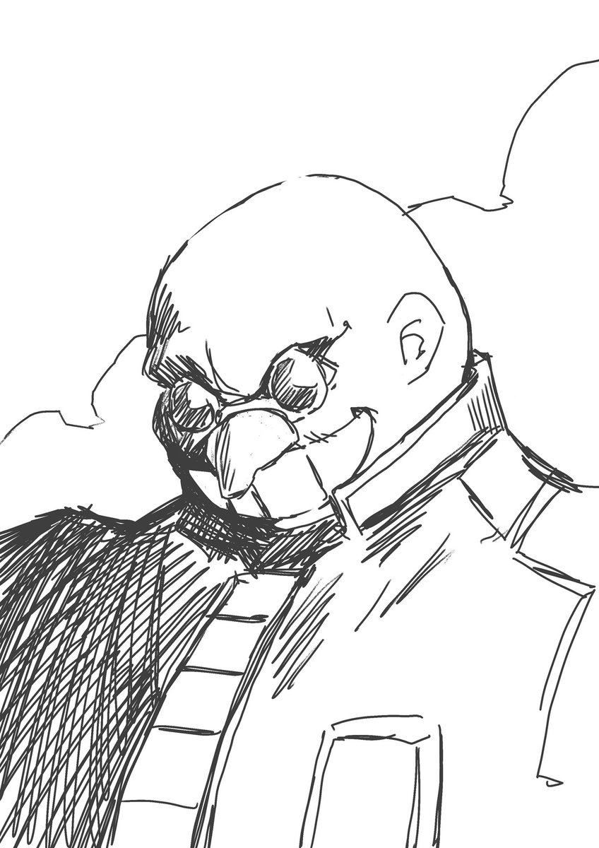 You ever just get the urge to draw Eggman without a moustache. 