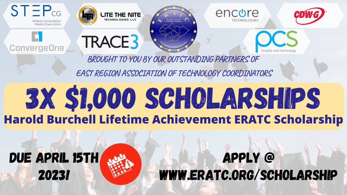 APPLY NOW! East KY Seniors! 3 available $1000 Scholarships! ERATCKY is excited to announce the 4th Annual Harold Burchell ERATC STEM Scholarship!  Full details on our website: eratc.org/scholarship