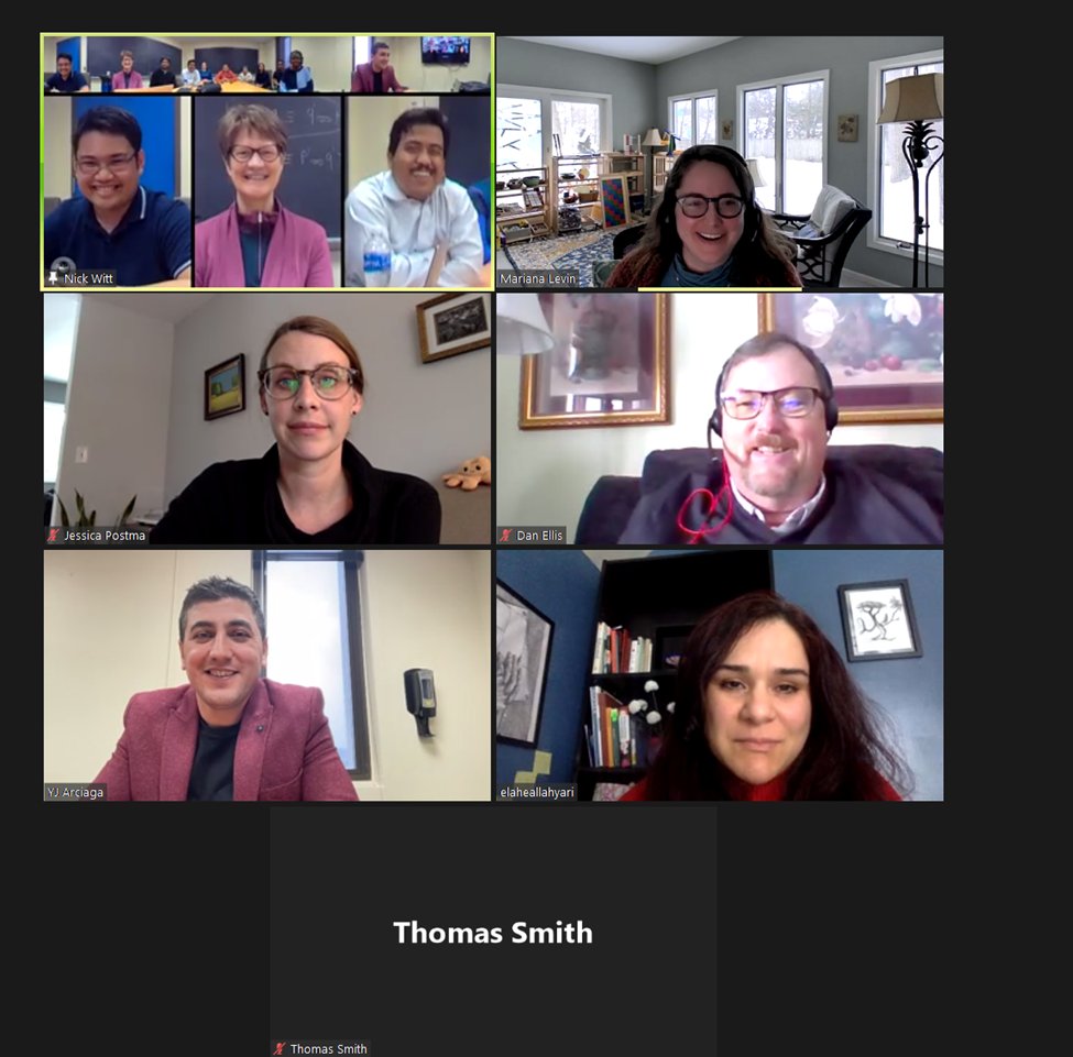 We are pleased to welcome visiting scholar Dr. Enes Demir (bottom left) to the WMU math ed community.  Dr. Demir is from Trabzon University in Turkey and will be spending the spring at WMU.  His work concerns  mathematical reasoning, and proof and mathematics teacher education.