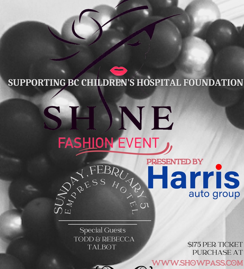 Shine Fashion Event returns Feb 5 at The Empress Crystal Ballroom! Enjoy some bubbly, a 3-course lunch plus an incredible fashion show while supporting <a href="/bcchf/">BCCH Foundation</a> ! - Buy tickets now: showpass.com/shine-fashion-… #yyj #victoriabc #fashionyyj #yyjevents #supportlocalyyj #bcchf