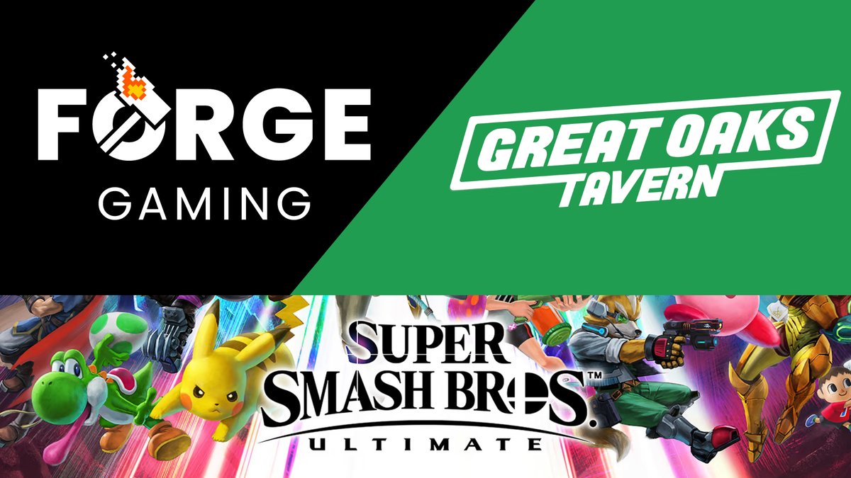 forgegamingus's tweet photo. Forge is doing Super Smash Bros at Great Oaks Tavern in Wadsworth, Ohio on February 25th! 

$5 entry, prizes for top 3 winners. Check out our site for more details. Register today! https://t.co/0xydg5VGTa