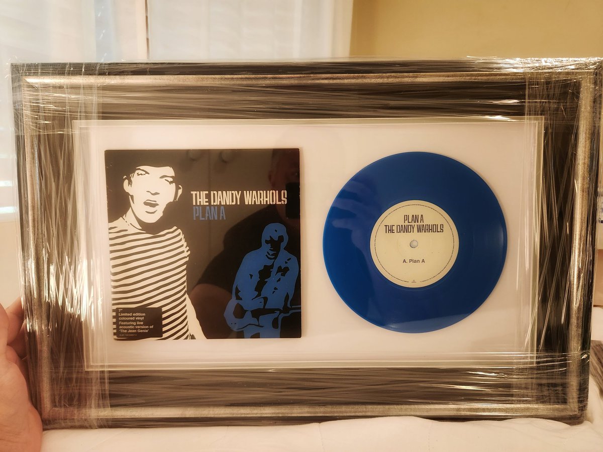warwickkingston's tweet photo. @TheDandyWarhols Got a few vintage vinyl singles framed! https://t.co/FXC4Xi76Tg