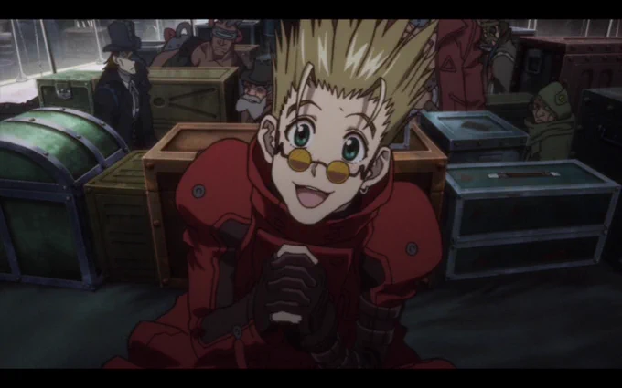 Smooches him* [ #TRIGUN ] 