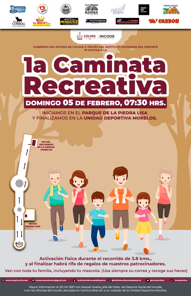 Raquelavalos45D's tweet photo. Próximo domingo 5 de febrero 2023.
Caminata Recreativa
Al terminar habrá rifa de regalos. https://t.co/t082q8XzfR