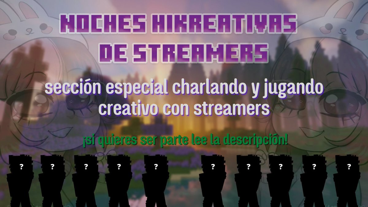 hikarilof's tweet photo. ✨Evento de Minecraft con Streamers✨
Voy a estar haciendo una nueva dinámica interactuando y conociendo a Streamers fuera de personaje mientras jugamos en un mundo creativo de chill ~ 

¡Si quieres participar dale fav❤️, RT🔁 y comenta por qué quisieras sumarte! https://t.co/SDiQZX8Jnw