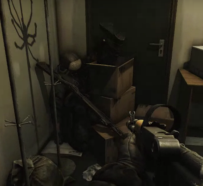 RstZilla's tweet photo. How I feel playing tarkov https://t.co/cLCCVlKs5L