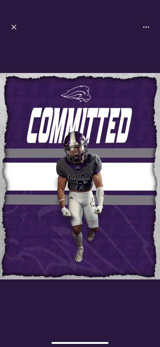 After a great talk with <a href="/CoachP2827/">Kevin Pointer</a>  I am officially committed to @SAGU_Football <a href="/CoachGregEllis/">Greg Ellis</a>