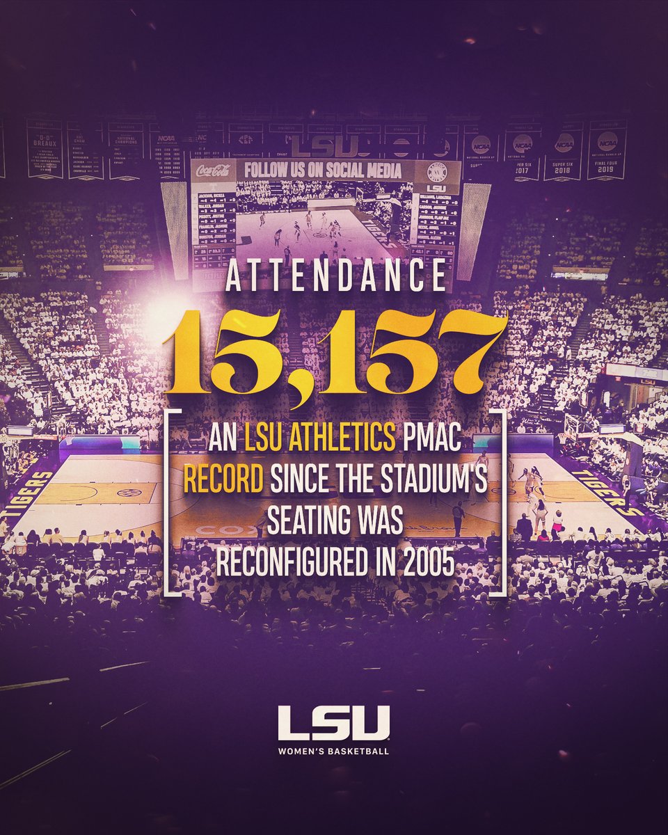 LSUwbkb's tweet photo. Shattering Records

What. A. Crowd. https://t.co/bOjTt8karX