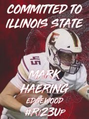 Excited to announce my commitment to Illinois State University!  <a href="/CoachNorris20/">Jesse Norris</a> <a href="/Crusaders_FB/">Edgewood Crusader Football</a> <a href="/CoachNiekamp/">Travis Niekamp</a> <a href="/RedbirdFB/">Illinois State Football</a>