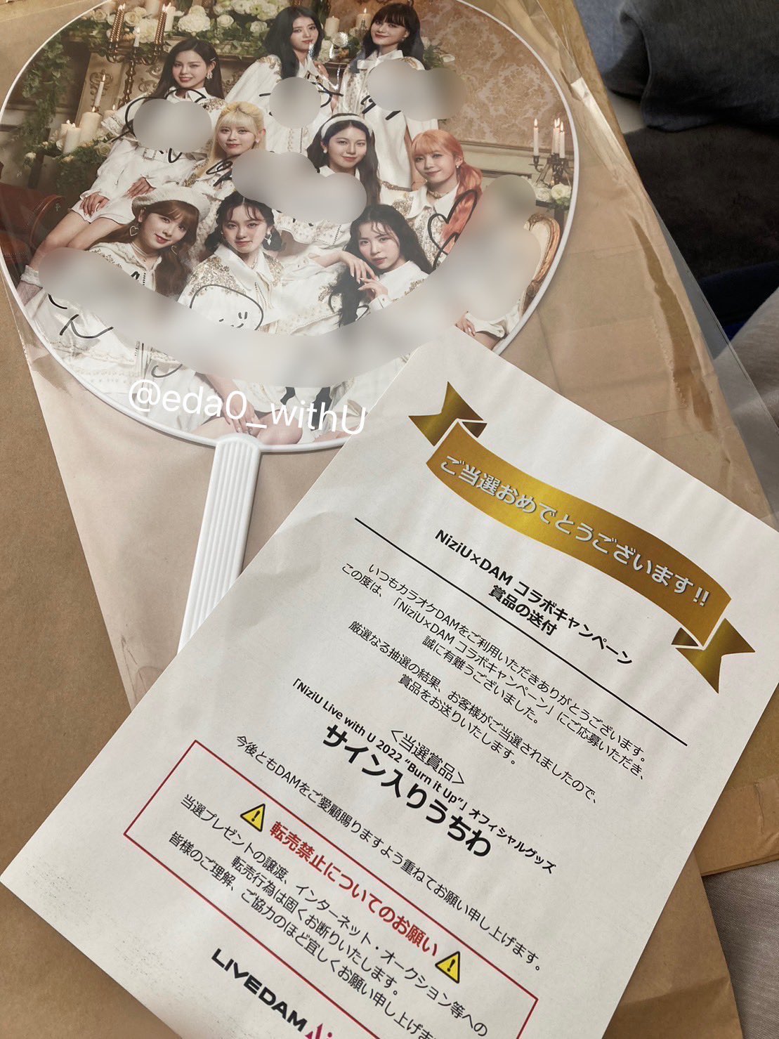 クーポン利用 NiziU マヤ 直筆サインチェキ ポラロイド Burn it Up