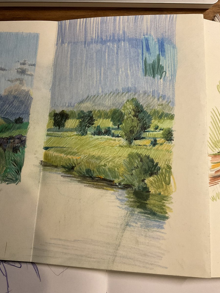 Scribbles and experiments in the sketchbook. My inner critic often stops me posting such things, but this is often what I like to see from other artists 😅 #sketchbook