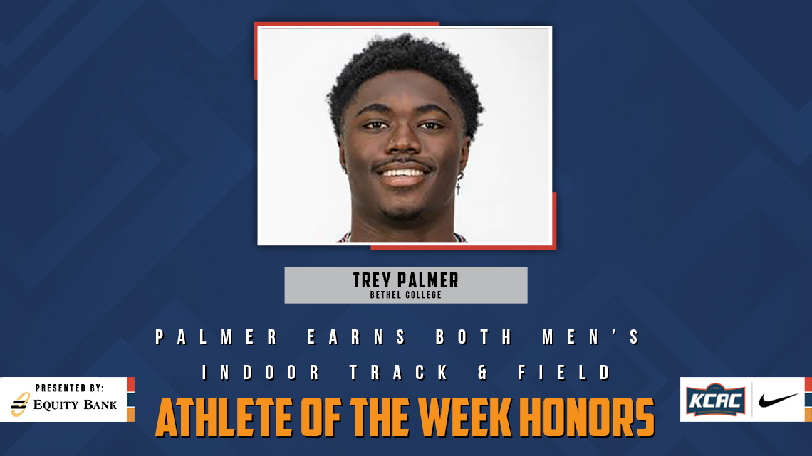 kcacsports's tweet image. Trey Palmer of @ThreshersSports has earned both of the KCAC Men's Indoor Track &amp;amp; Field Weekly Honors, presented by @EQUITYBANK! bit.ly/3XMniuU #KCACitf #LetsBuildEquity #LetsBuildLeaders

@NAIA