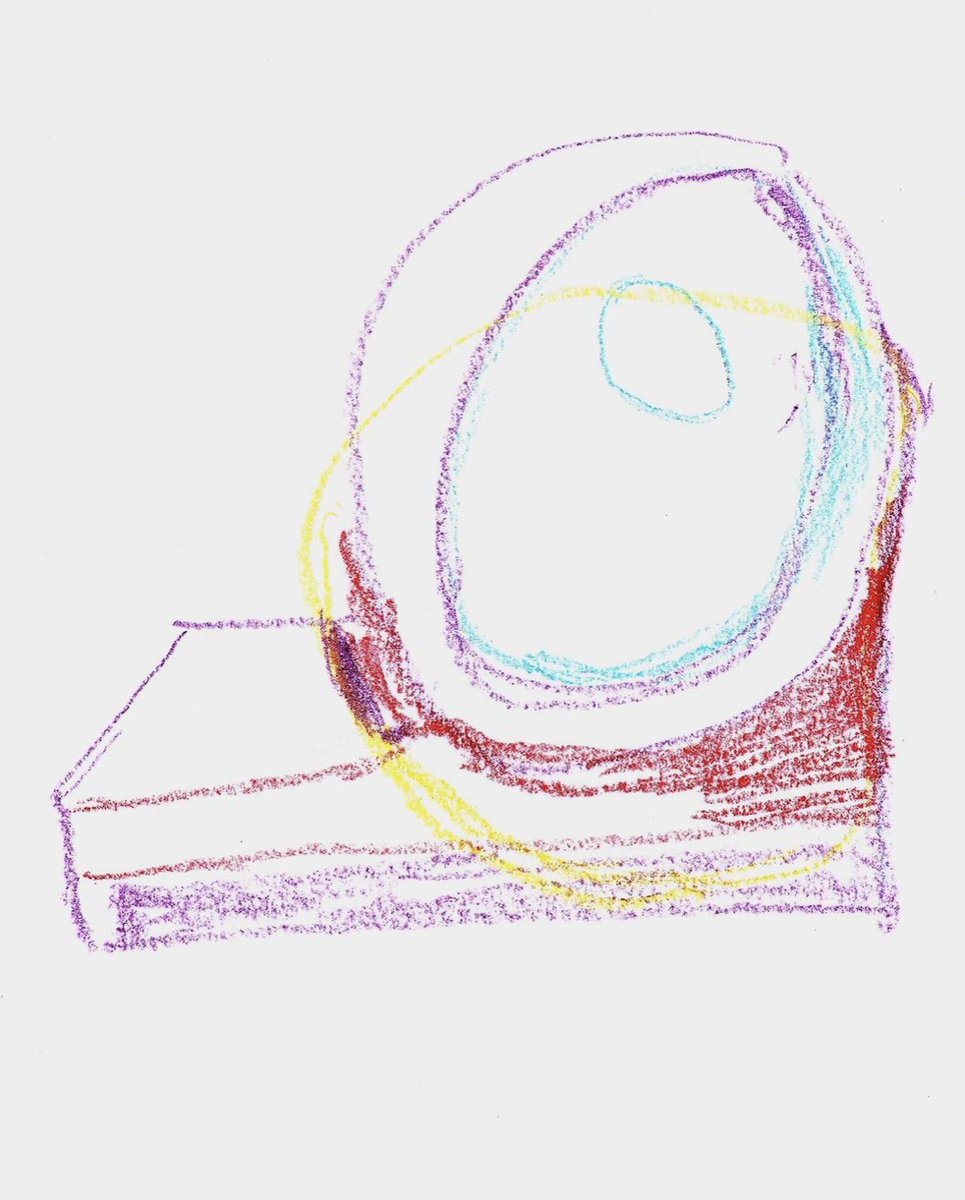 Big bold shapes and even bolder colours from Mary in this beautiful abstract drawing. What do you think Mary was inspired by? ✏️