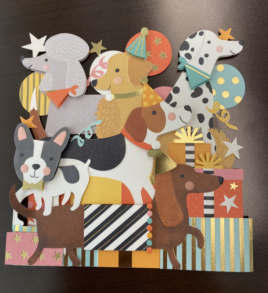 You know your team knows you well when they get you the cutest dog card and a new phone case with your dogs face on it!! 😍🤩 best birthday gift ever! <a href="/julianaabouraad/">Juliana S Abouraad</a> <a href="/rmjenkins11/">Rachel Jenkins</a> <a href="/RashidaJGreen/">Rashida Green (she/her/hers)</a> <a href="/ac_demers/">Abby Demers (She/Her/Hers)</a> <a href="/GinaToler_FCPS/">Gina Toler</a>