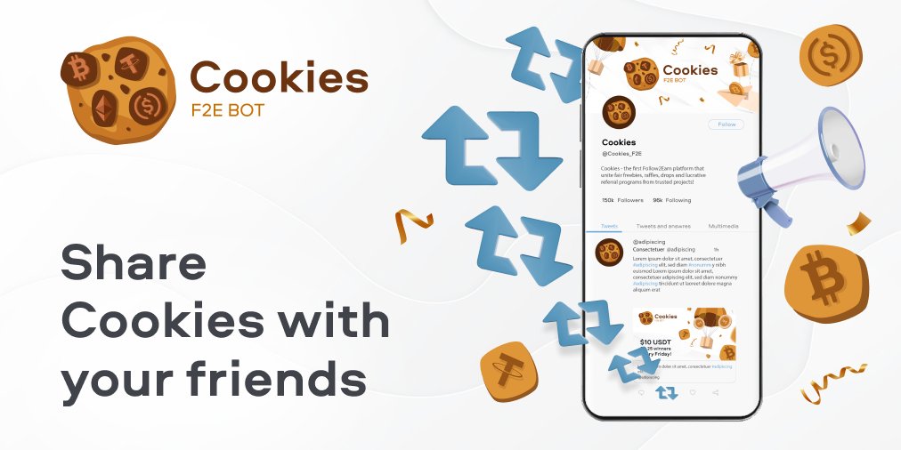 cookies_dao's tweet photo. #7 Lucky Weekly🍪Contests Begin!

You asked, we did - this time winner's list will be longer!

💰Fund - $1,2k 📆Mon, Feb. 6

🏆35 winners:
💸20 TOP referrals
1-3 place $100
4-10 pl. $50
11-20 pl. $25
💸15 random participants-$20 each

Details: https://t.co/jpp3vLfafb

#getcookies https://t.co/5i139bWZZe