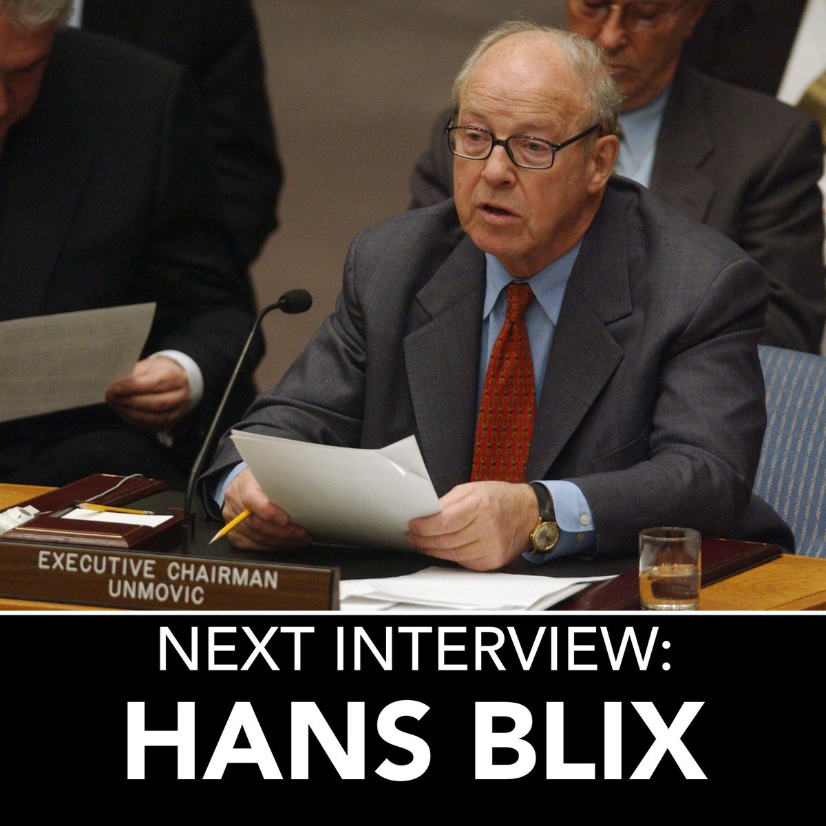 Intellectinter1's tweet image. Blix was responsible for UN’s inspections of Iraq in 2002-2003 to conclude if Saddam Hussein possessed weapons of mass destruction or not. The inspections did not show this but the US, with a coalition of countries, decided to invade Iraq anyway.

What do you think we should ask?