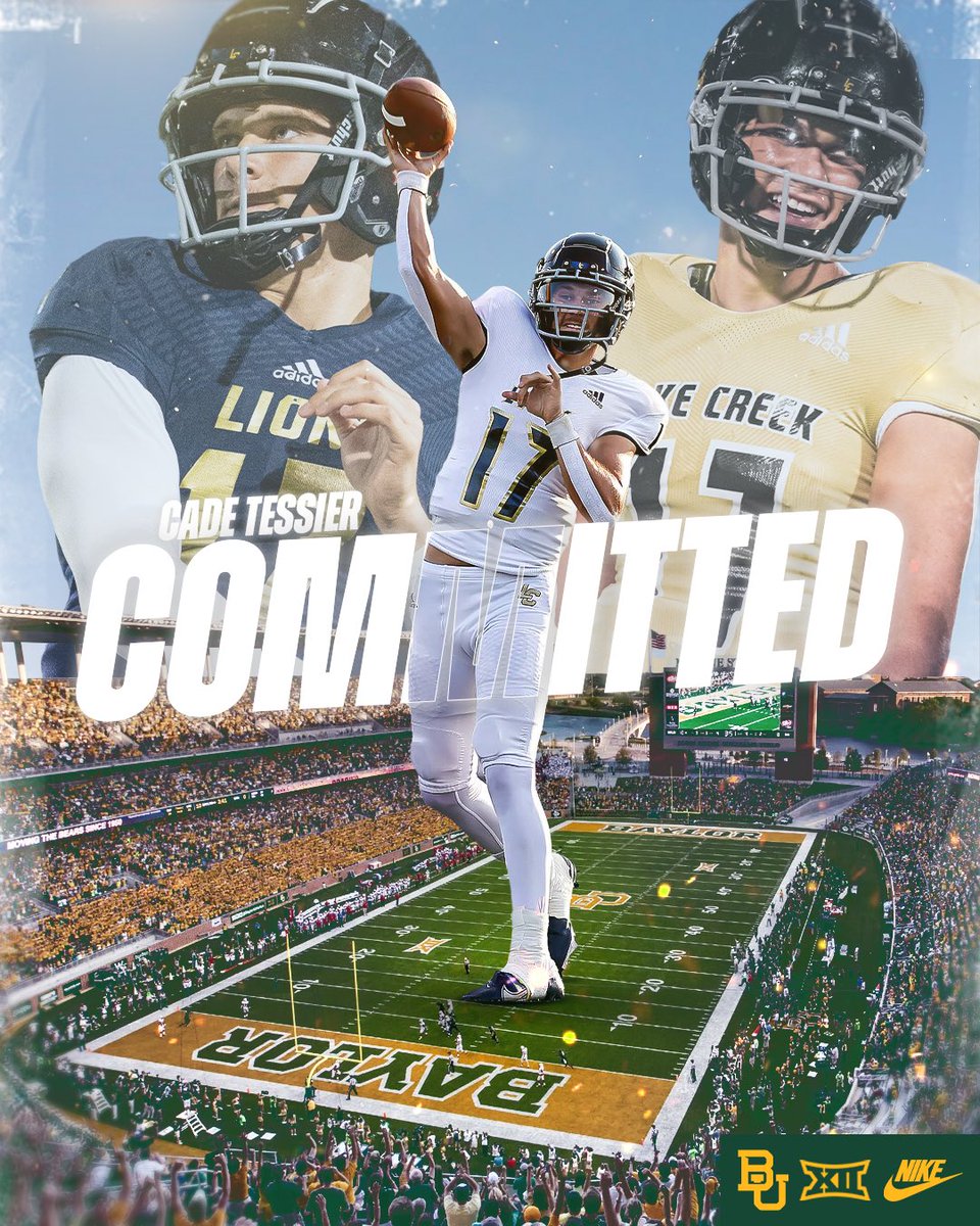 Had a great visit this weekend with <a href="/BUFootball/">Baylor Football</a> and I’m blessed to announce that I will be committing to Baylor University! #SicEm