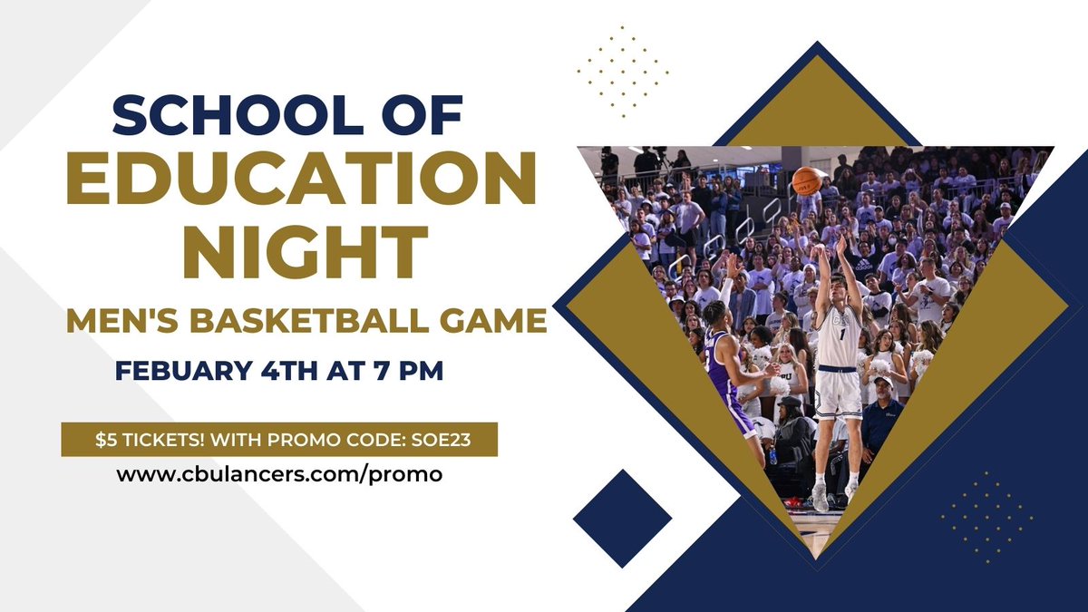 CBU_SchoolofEd's tweet photo. Get ready📣 The CBU School of Education Night is coming this weekend! We can't wait to see you there, all are welcome to join! #CBULancers https://t.co/2YThMzKwR1