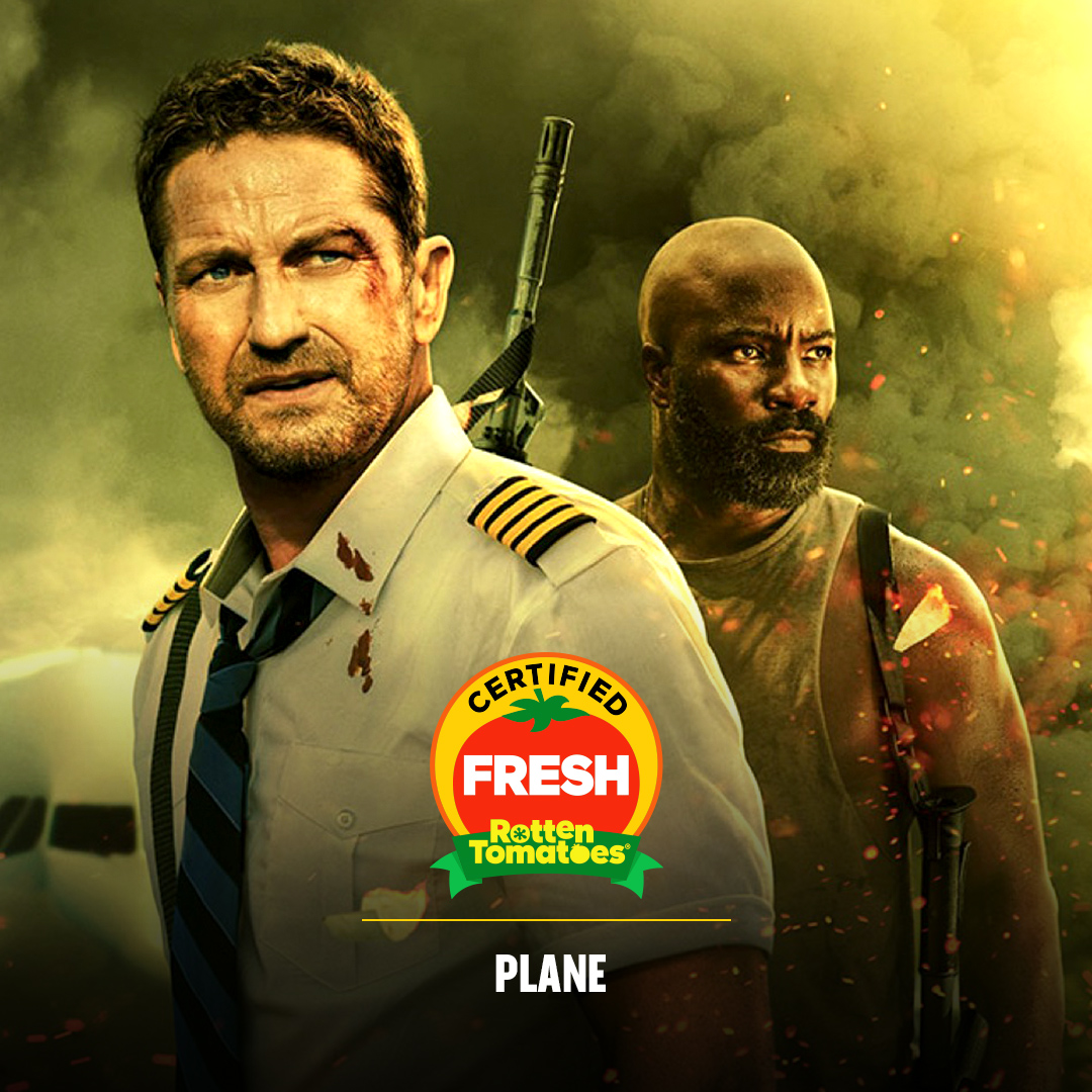 #PlaneMovie is now #CertifiedFresh at 78% on the #Tomatometer, with 143 reviews: rottentomatoes.com/m/plane?cmp=TW…