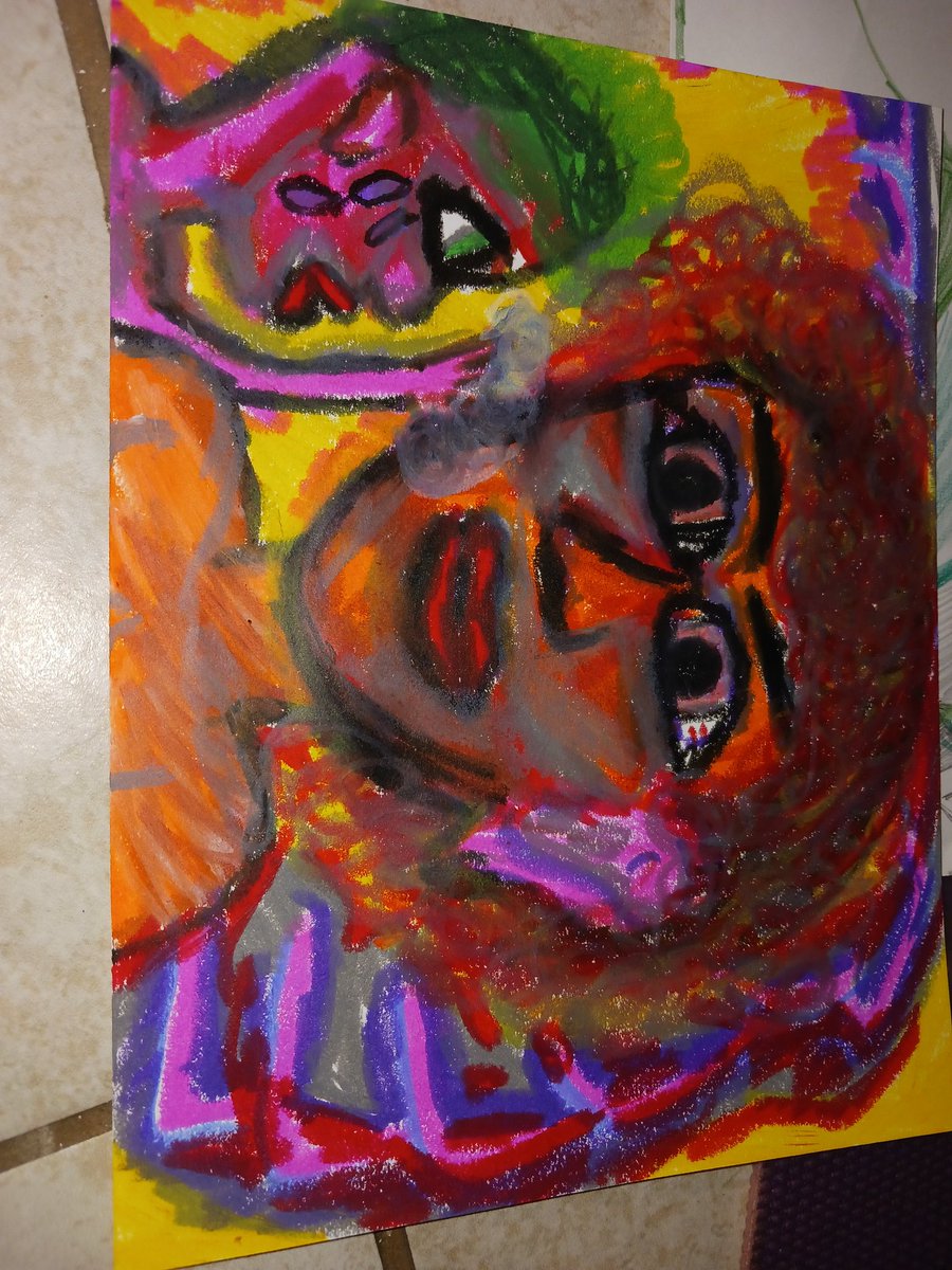 kayla_loebl's tweet photo. He has seen something.

They both have.

#timelapse #art https://t.co/8tkmsNG2VQ