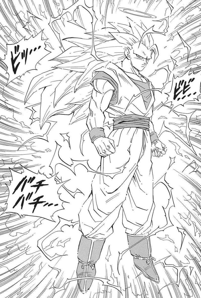 Chris @ Paldea on Twitter: "Compare Toriyama's original colored page ...