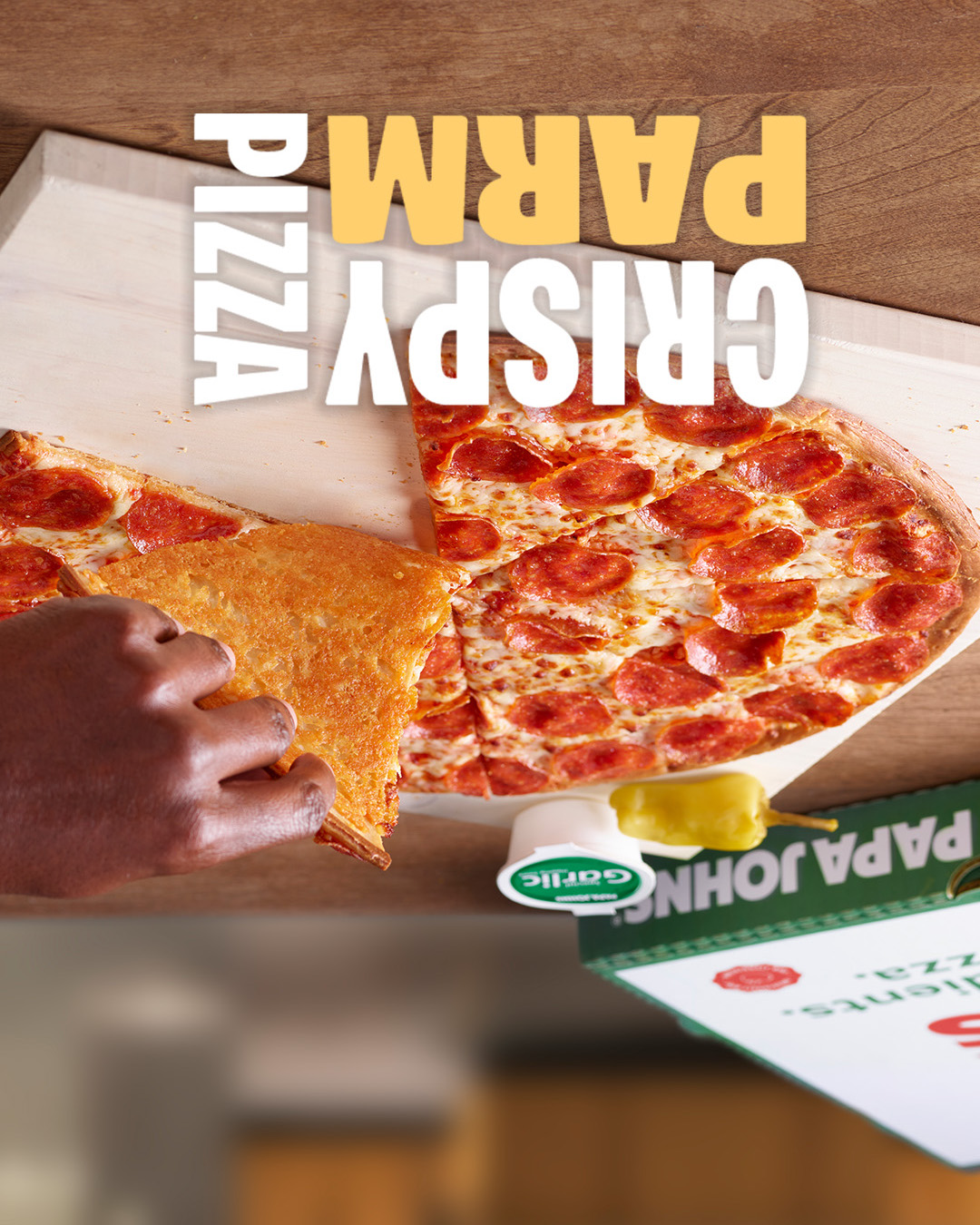 Papa Johns NEW Crispy Parm Pizza - Order Today!