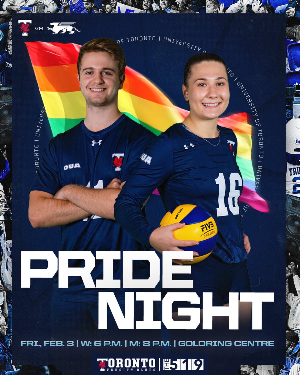 Come show your Pride, #UofT! 🏳️‍🌈

📅: Friday, Feb. 3
⏰: 6 P.M. &amp; 8 P.M.
🎟️: bit.ly/3vRjNao

WE ALL #BLEEDBLUE | #WeAreTO