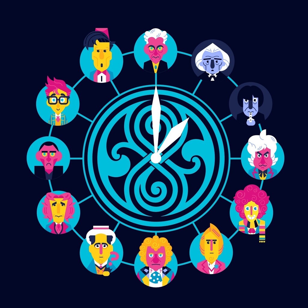 Ink8yteatwork's tweet photo. With the new Dr. Who announcement, we're gonna have to add more hrs to the day (we know its been like 2 other doctors since this, but it's a 12 hr clock aight)⁠
⁠
.⁠
.⁠
.⁠
.⁠
.⁠
#drwho #thedoctor #dribbble #inkbyteatwork #illustration #design #digitalart https://t.co/7UkmO8HxhD