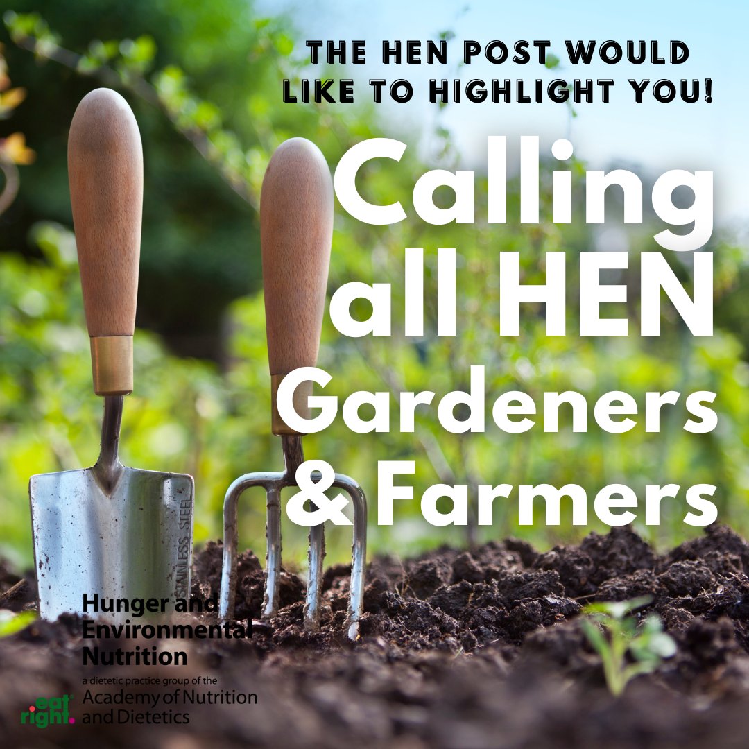 The Post is calling all HEN Farmers and Gardeners who would like to contribute to the Spring post. We would love to highlight you! 
Please reach out to the editors, Alexandra Romeros and Brooklin White for more details at aromeros311@gmail.com and bswhite@usc.edu