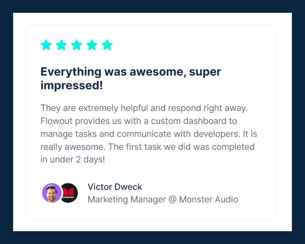 Nothing beats the feeling of receiving a positive review from a happy customer. Thank you for your trust!

@MonsterProducts