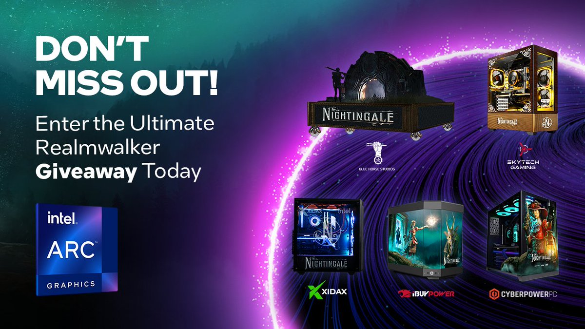 The Ultimate Realmwalker Survival Giveaway ends tomorrow, so this is the last call for entries! Enter tonight for a chance to win this awesome <a href="/PlayNightingale/">Nightingale</a> bundle. intel.ly/3WQyCFd #Sweepstakes