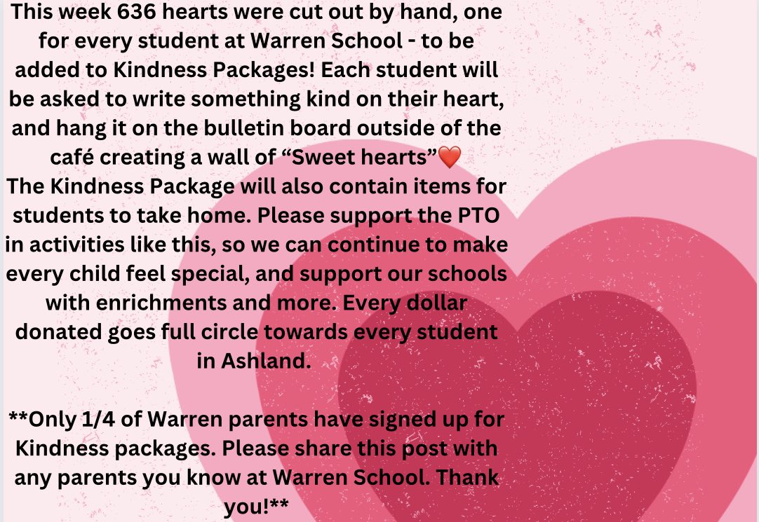 AshlandPto's tweet photo. Kindness Packages for Warren students! https://t.co/1z1k9UN4s3