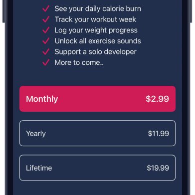 martinlasek's tweet photo. Releasing a new “patch” update for @BetterWorkout. The release notes for v1.8.1 are saying:

“Bug fixes and smaller performance improvements.”

Between me and you? All I did was just lower all prices. 

#buildinpublic https://t.co/DhpIBt35kZ