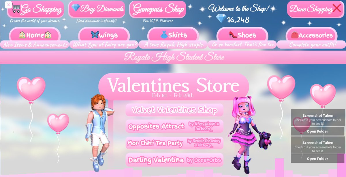 cutiesofi_'s tweet photo. ROYALE HIGH TEA 🍵 
— Valentine’s day update is already out in private servers but only on moonlight square for now! 

• Here is some screenshots I took! 💐
#royalehigh #ROYALEHIGHTEASPILL #royalehightea #royalehighupdate #royalehighconcept #rh https://t.co/bEZO5Vl9SH