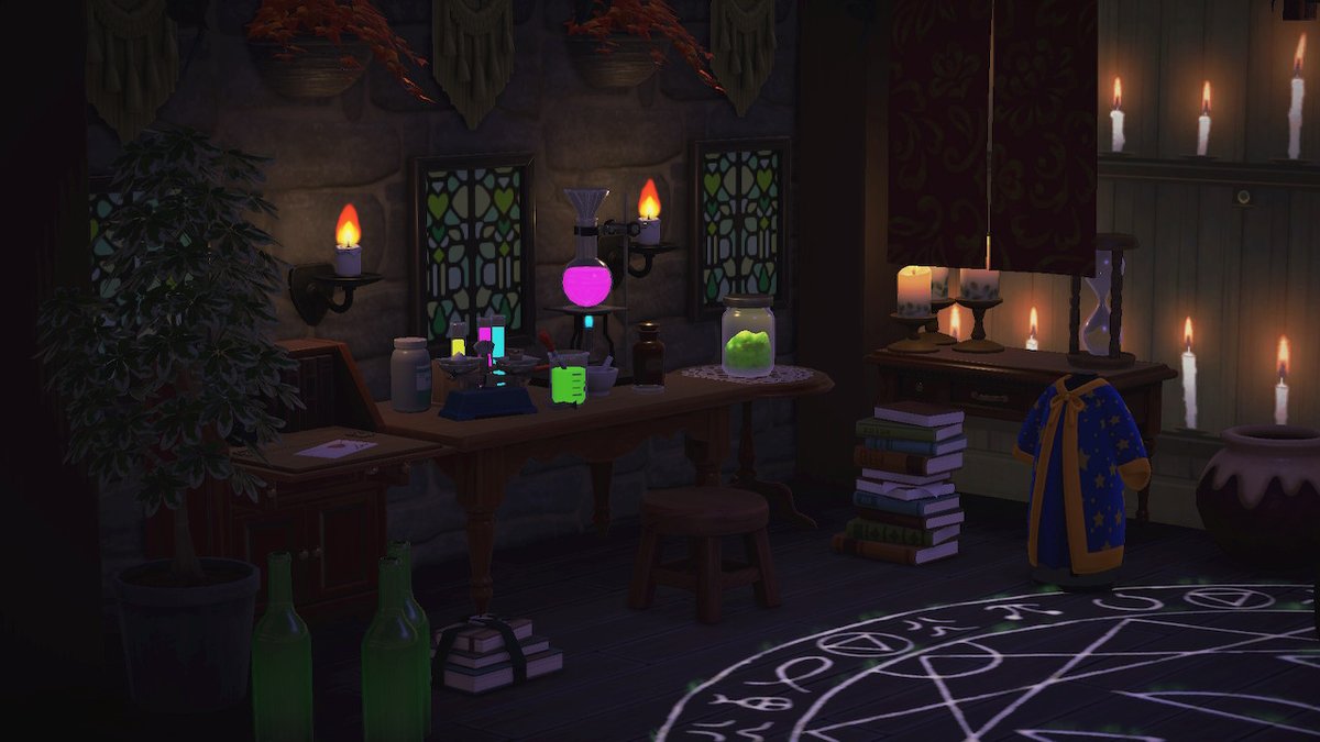 ItsLimey's tweet photo. The Wizard's Tower #AnimalCrossing #ACNH #acdesigns https://t.co/BabqWtRZTk