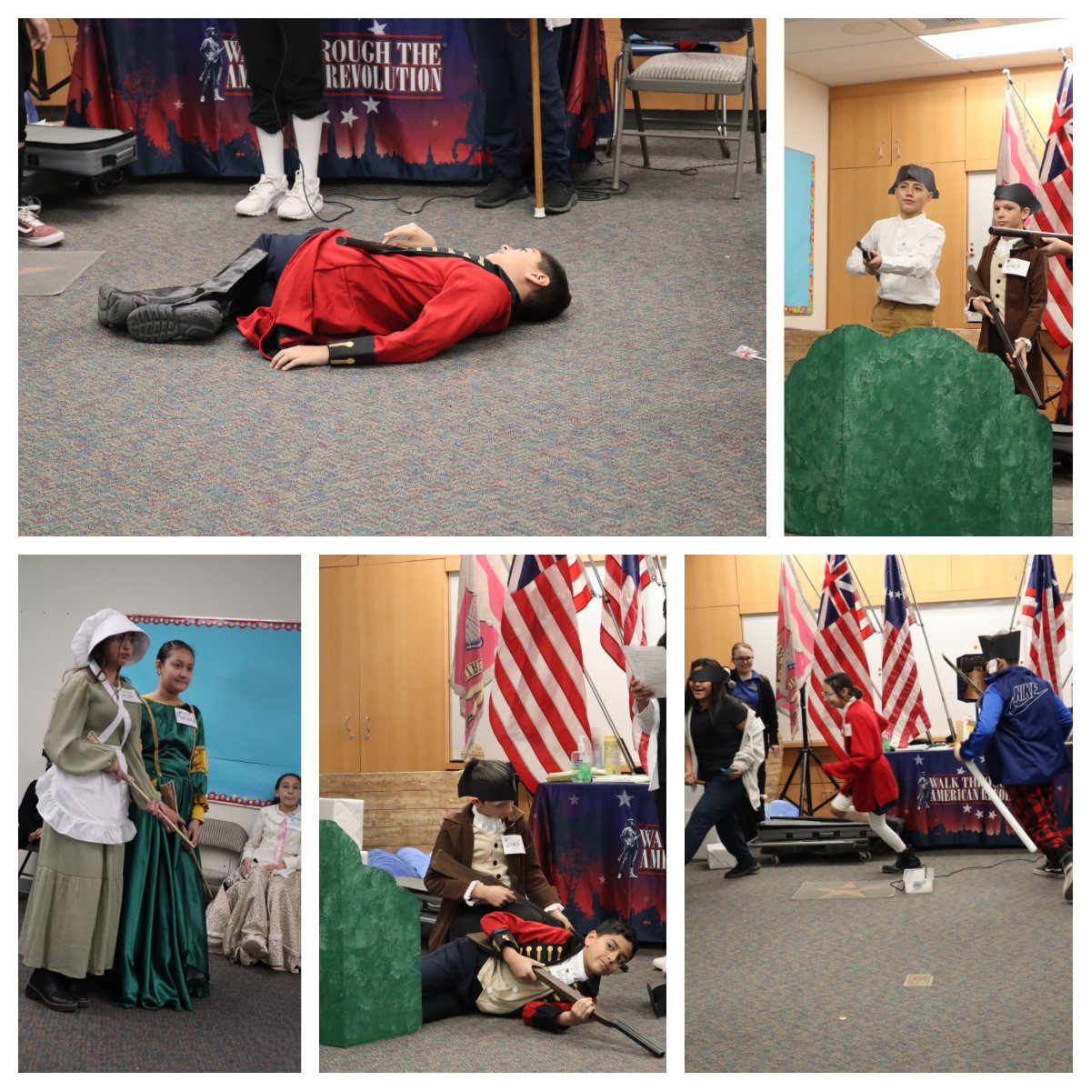 Our 5th graders did an amazing job with their presentations on Friday while doing the Walk Through the American Revolution.  Here are some great moments.