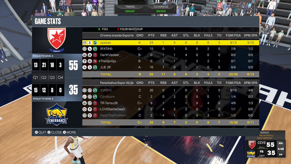 GG’s <a href="/FBespor/">Fenerbahçe Espor</a> as we win 2-1 in the Semi-Finals of @Bounce2KLeague 

We advance to another Finals vs <a href="/TeamBSK_/">BSK ESPORT</a> 

PG: <a href="/xpabax2k/">xpabax</a> 
SG: <a href="/FatihStraps/">fatih</a> 
SF: <a href="/DarthVadeer__/">Luka 🇷🇸</a> 
PF: <a href="/TheGjoGjo_2K/">TheGjoGjo</a> 
C: <a href="/JLB_2K/">JLB</a> 

<a href="/czvesports/">Crvena zvezda Esports</a>