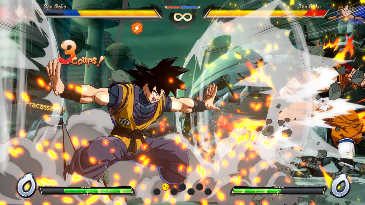 VhalarMorgalis's tweet photo. #GokuBase with Dragon Ball Evolution outfit vs Goku Manga outfit with better shadows and fixed a part for #DragonBallFighterZ. https://t.co/Ea9s5pEf8K