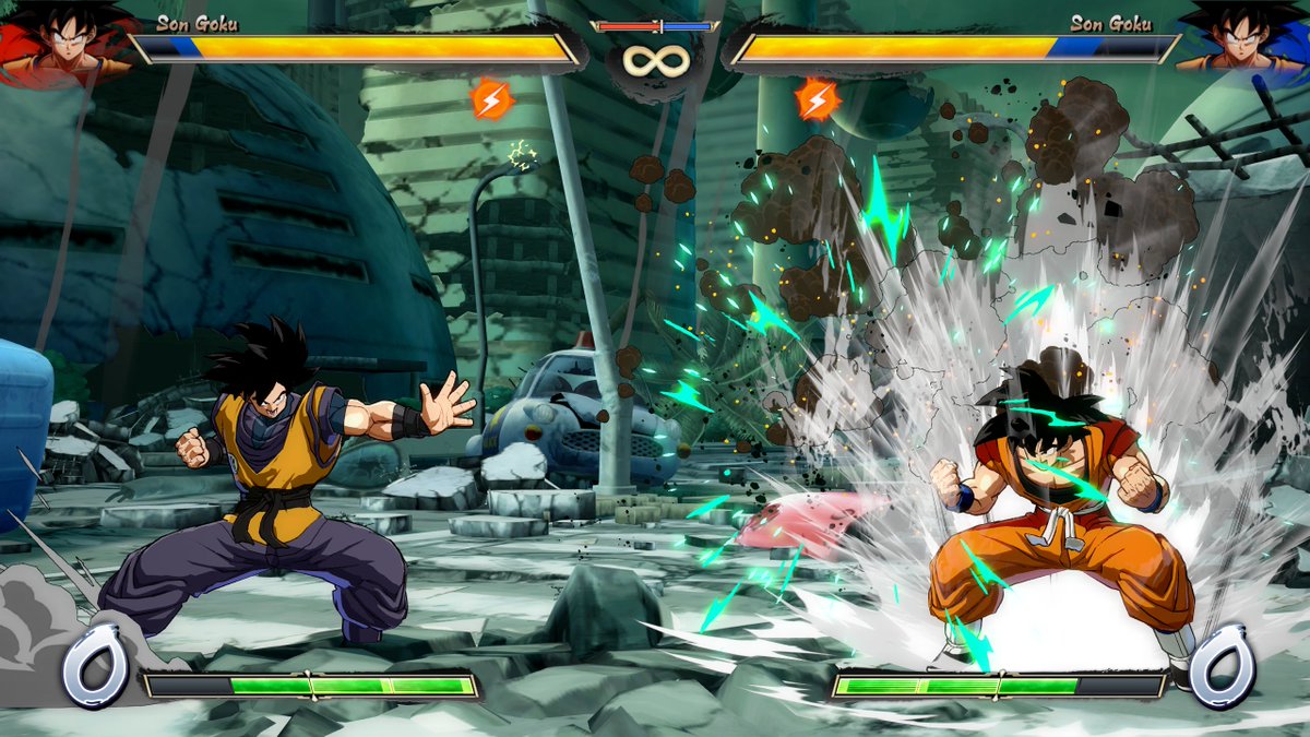 VhalarMorgalis's tweet photo. #GokuBase with Dragon Ball Evolution outfit vs Goku Manga outfit with better shadows and fixed a part for #DragonBallFighterZ. https://t.co/Ea9s5pEf8K