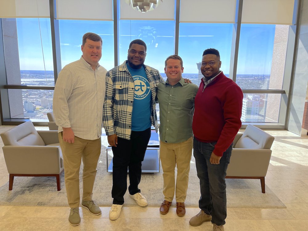 GnouWorks's tweet photo. .@GNOinc was thrilled to partner with @collegetrack  NOLA to help plan their first career engagement session. GNO, Inc. shared information about high-demand career opportunities &amp; regional higher education partners training the next generation of leaders to enter career pathways. https://t.co/KXBriqD5DM