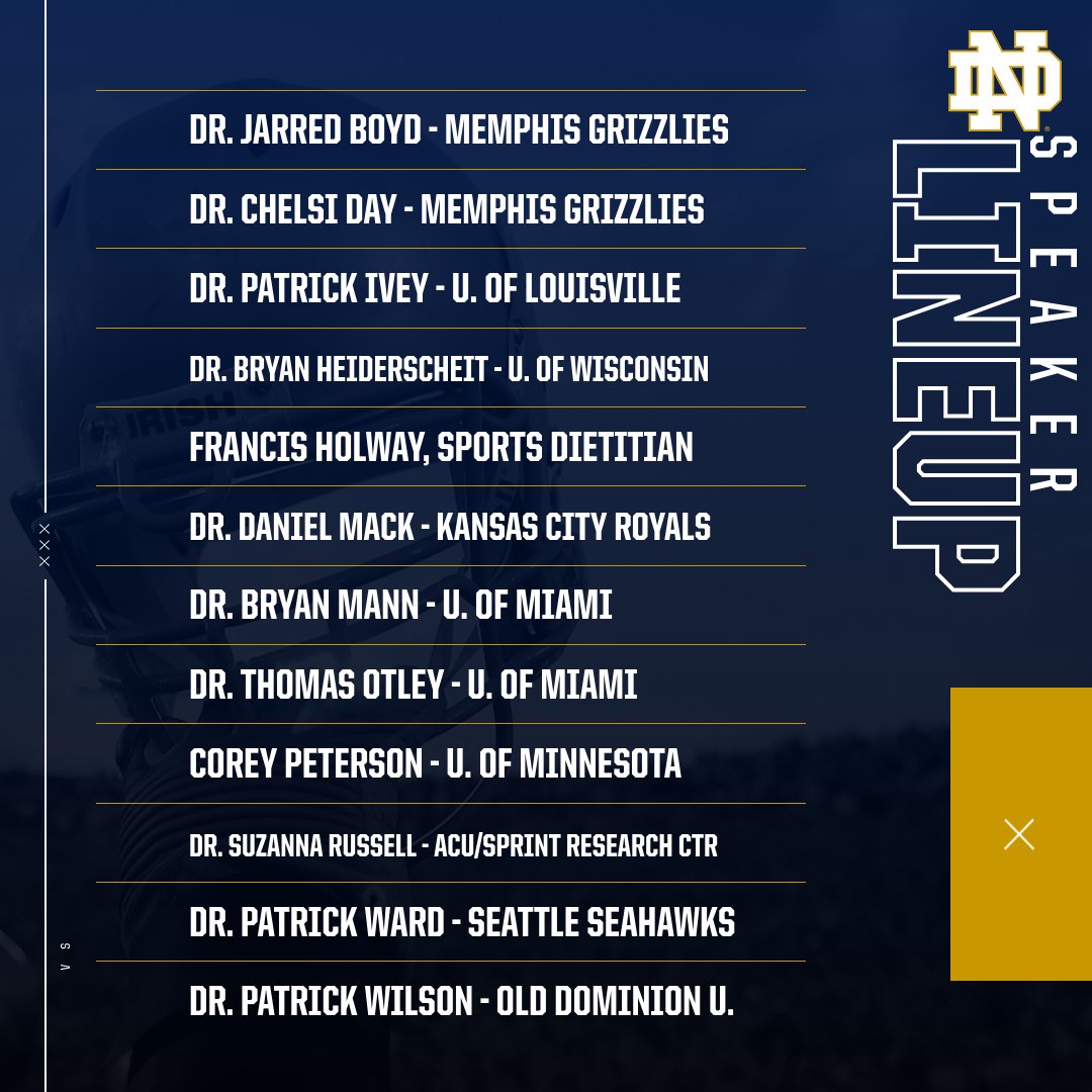 ND_Performance's tweet photo. Check out our 🔥 speaker lineup for our Sports Performance Summit: The Team Behind The Team on June 23 and 24, 2023! Registration opens on February 1st, keep your 👀 out for website coming soon!! https://t.co/j2J9I3TVUF