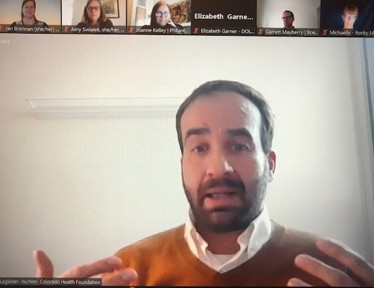 Thanks to Kyle <a href="/ColoradoHealth/">Colorado Health</a>, Marguerite with Colorado Resiliency Office &amp; Michaelle  with Rocky Mountain Health Foundation for sharing perspectives on using demographic data &amp; trends to identify &amp; meet the needs of Colorado communities.