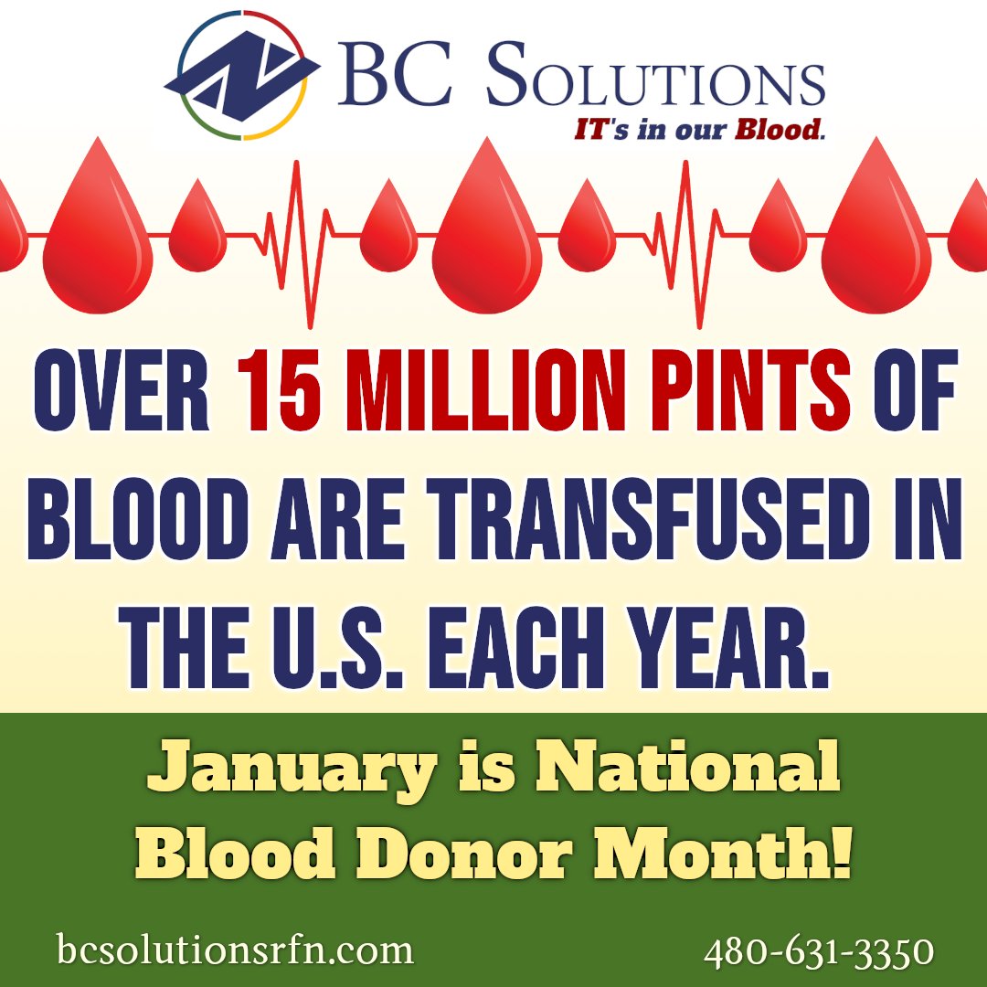 BCSolutionsAZ's tweet photo. Save a life. Give blood.

Find a blood donation location near you! https://t.co/QRLPRPggu1

#NationalBloodDonorMonth #GiveBloodSaveLives #Lab4Life #PatientSafetyFirst #BloodBank https://t.co/KbXkUy6Dox