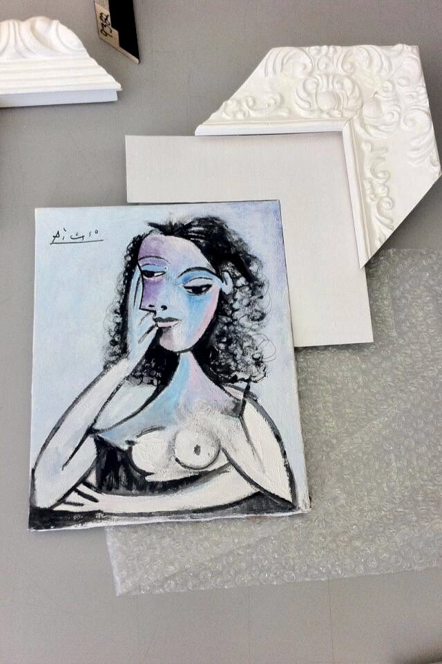 ScottThomasID's tweet photo. Working out this beauty on a chilly Monday afternoon. 🥶 
#picasso #framing #fineart https://t.co/pUx8Arv5nA