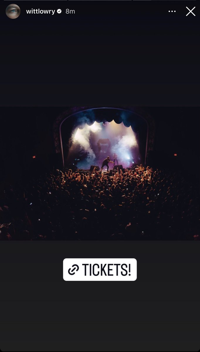 TEAMWITT4LIFE's tweet photo. Don’t miss the chance to hear @wittlowry’s new album live! Always an incredible show 🔥 tickets: https://t.co/InqhmQrsqw

#TEAMWITT #wittszn #wittlowry https://t.co/G2QkWc3cDo