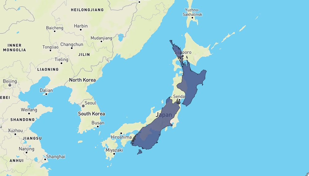 MapPornTweet's tweet photo. New Zealand superimposed on Japan. 4.9 million people vs 126 million. https://t.co/RQgeE4T9kR #MapPorn https://t.co/nVRgJWE9tx