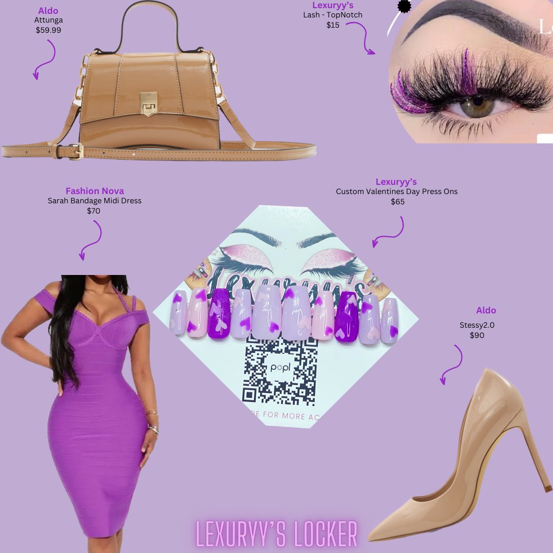Lexuryys's tweet photo. What’s Your Favorite Outfit ?

It’s Complicated - 💜

#fashionnova #lexuryyscloset #vondutch #prettylittlething #aldo #alsoshoes #stevemadden #windsorstore #nike #loungefly #shein #crocs #valentinesday #valentinesnails #outfitinspo #pressonnails #explorepage #lexuryys #nailjunkie https://t.co/k8govAX2Mi