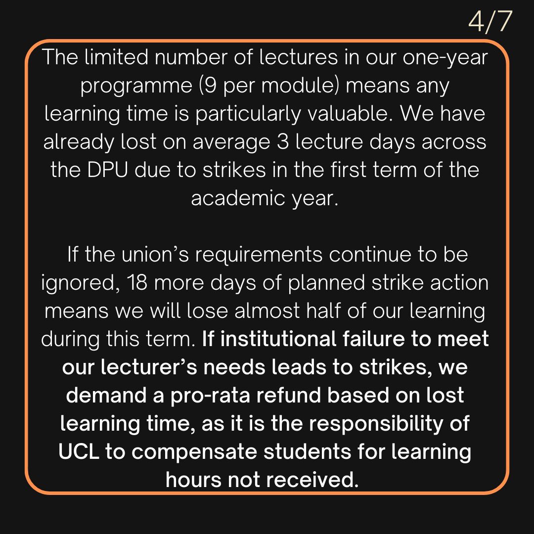 As current students of the <a href="/dpu_ucl/">The Bartlett Development Planning Unit (DPU)</a> we stand in #solidarity with our lecturers and we have prepared this open letter in support of them and the <a href="/ucu/">UCU</a> strikes

<a href="/UCL_UCU/">UCL-UCU Stop the Destruction of Higher Education</a> 

#ucuRISING
#ucustrikes