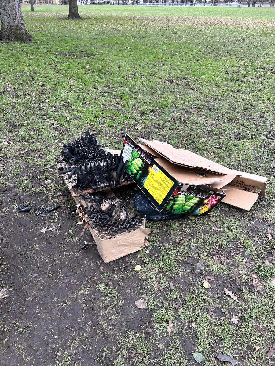 4slipsandagully's tweet photo. @elisadraws @MPSWandsworth Dunno but it’s super annoying and stressful for my dog (and illegal after 11pm). I found this is Wandsworth Park in Putney the other day which I assume is related to one of these “displays”. https://t.co/c23izbjQzr