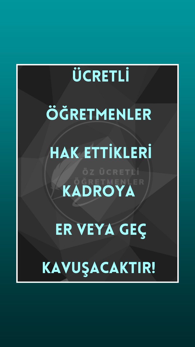 #CumhurÜcretliÖgrtKadro Ücretli Öğretmenliğe çözüm tecrübe atamasıdır. @dbdevletbahceli @MHP_Bilgi @arzuerdemDB @muharremvarli01 @Ramazannkasli @sadirdurmaz @KarakayaMevlut @nevintaslicay @yasaryldrmMHP @abdurrahmanbask @buyukataman @kamilaydinmhp @seferaycan